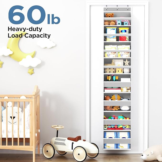 Over The Door Organizer, 8 Shelf Door Hanging Organizers - Image 5