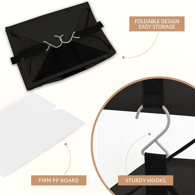 STORAGE MANIAC 2-Shelf Hanging Closet Organizer, Cloth Hanging Closet Shelf - Image 5