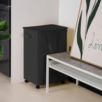 Slim Laundry Hamper with Lid and Wheels, Small Rolling Laundry Basket with - Image 7