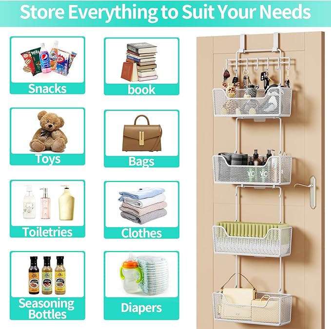 HapiRm Over Door Organizer Storage - Image 7