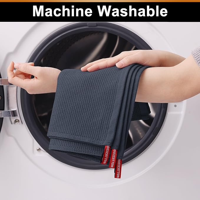 Homaxy 100% Cotton Waffle Weave Dish Cloths - Image 8