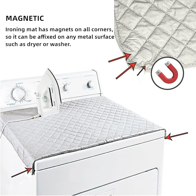 Magnetic Ironing Mat Blanket Ironing Board Replacement, Iron Board Alternative - Image 2