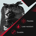 Tasker 55 Gallon Trash Bags | Value 50 Trash Bags w/Ties | Extra Large - Image 8