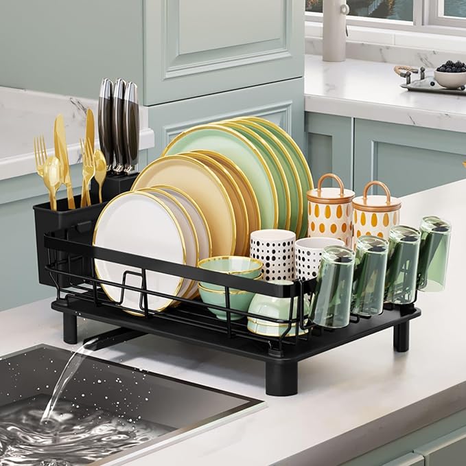 Lyellfe Dish Drying Rack, Rust-Proof Dish Drainer by Lyellfe