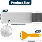 2 PCS 2.75 Inch x 33 FT Disposable Shower Drain Screen Self-Adhesive Stickers - Image 2