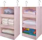 GRANNY SAYS 3 Shelf Hanging Closet Organizers and Storage, Collapsible Closet by GRANNYSAYS
