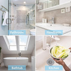4 Pack Drain Hair Catcher Durable Silicone Hair Stopper Shower Drain Covers - Image 6