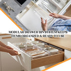 Maitys 12 Pcs Clear Drawer Organizer 9 x 6 x 2 Inches Plastic Rectangle Trays - Image 3