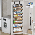 8-Tier Over The Door Pantry Organizer, Heavy-Duty Metal Wall Mount or Hanging - Image 7