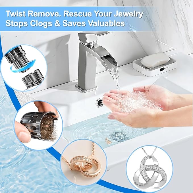Bathroom Sink Stopper, Pop Up Drain - Image 7