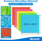 Microfiber Cleaning Cloth, 10 Pack Reusable Microfiber Towels - Image 2