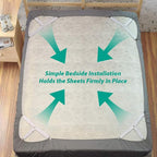 Bed Sheet Fasteners, Adjustable Mattress Suspenders, Mattress Cover Straps - Image 3