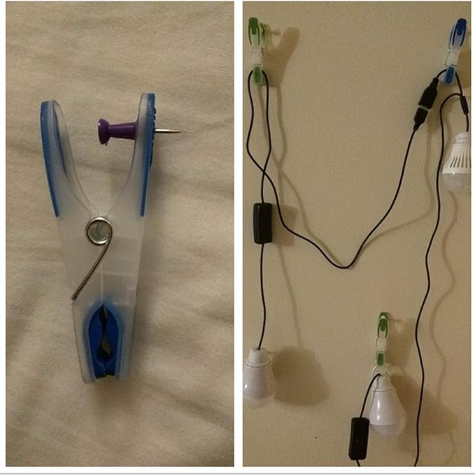 Strong Non-Slip Wide Open Plastic Clothes Clips - Image 5