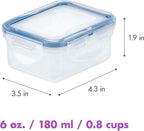 LOCK & LOCK Easy Essentials Food Storage Container Set, 4-Piece -Clear - Image 2