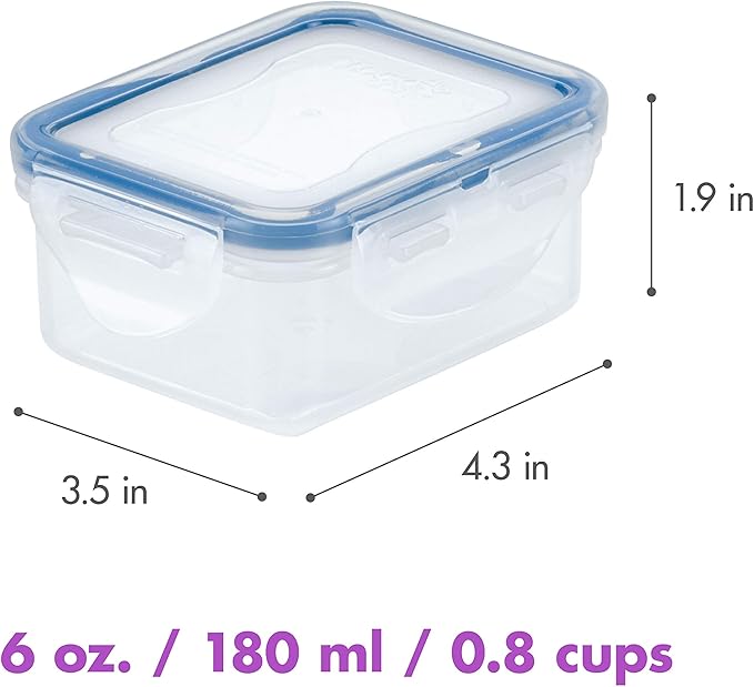LOCK & LOCK Easy Essentials Food Storage Container Set, 4-Piece -Clear - Image 2
