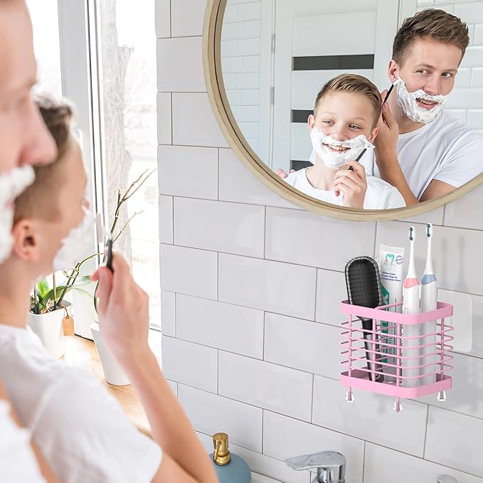 Luxspire Toothbrush Holders for Bathroom, Stainless Steel Electric Toothbrush - Image 7
