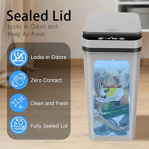 3 Pack Automatic Small Bathroom Trash Can - Image 5