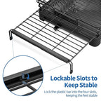 TOOLF Extendable Dish Drying Rack, 2 in 1 Multifunction Dish Rack - Image 6