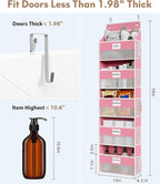Over The Door Organizer Hanging, 2 Pack 5 Shelf Behind The Doors Storage - Image 2