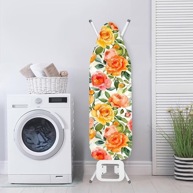 Rose Ironing Board Cover with Padding, Standard Size Replacement Iron Board - Image 3