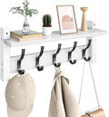 Coat Rack Wall Mount with Shelf, 17.1 Inch Coat Hanger Walls Mounted, Hat Rack by Optish