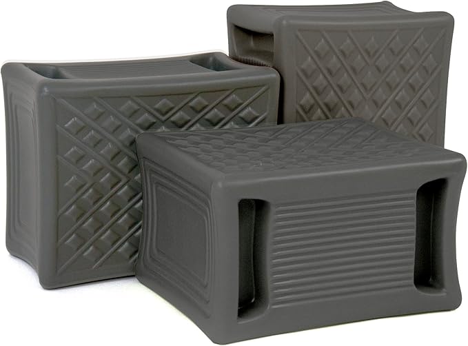 Simplay3 Handy Home 3-Level Heavy Duty Work/Garden Seat - 12" x 15" x 9" - Gray, Made in USA - Image 4