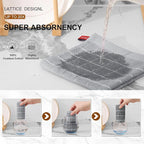 Mordimy 100% Cotton Terry Cloth Dish Cloths, Soft and Absorbent Checkered Dish - Image 3
