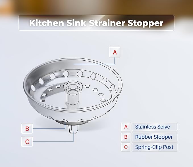 K&J Kitchen Sink Strainer Stopper - Image 5