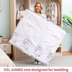 TAILI 4 Pack Vacuum Storage Bags, XXL Jumbo, Vacuum Sealed Bags - Image 5