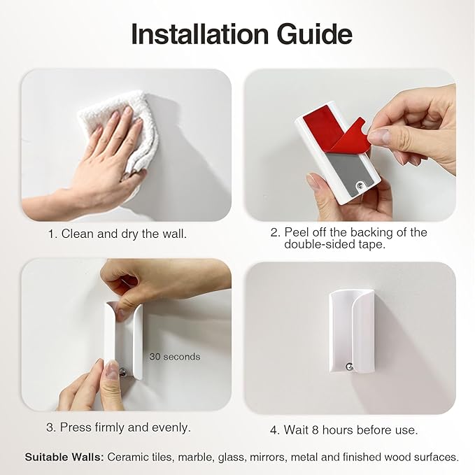 Electric Toothbrush Holder for Bathroom, Wall-Mounted Toothbrush Stand - Image 8