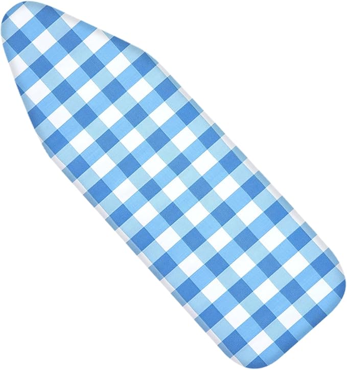 Nuxovilar Blue and White Gingham Ironing Board Cover, This Cover Fits Most by Nuxovilar