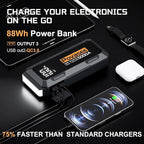5000A Jump Starter | Povasee A40 Car Battery Jump Starter, 12V Portable Power - Image 4