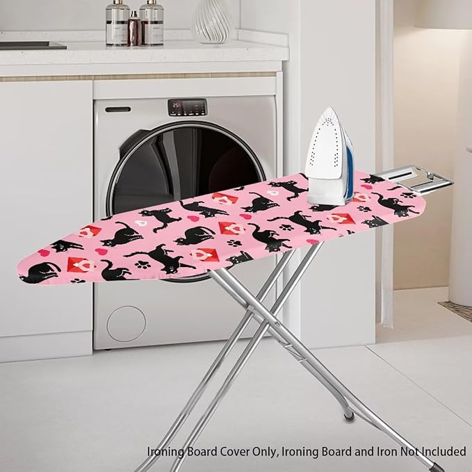 Cat Ironing Board Cover Scorch Resistant Padding Elastic Edge Heavy Duty Iron - Image 2