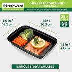 Freshware Meal Prep Containers 1 Compartment - Image 4