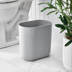 iDesign Small Slim Plastic Bathroom Trash Can, Garbage Can - Image 3