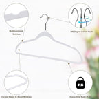 Quality Hangers 200 Pack Non-Velvet Plastic Hangers - Image 5