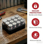 ALCYON Battery Organizer Storage Case, Battery Vault Box Container - Image 3