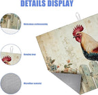 Vintage Rooster Dish Drying Mat - Image 3