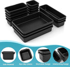 16 PCS Drawer Organizer Set, 4 Size Makeup Drawer Divider Organizer - Image 3