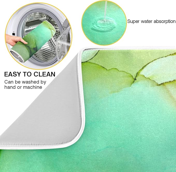 Absorbent Dish Drying Mat for Kitchen Counter - Image 2