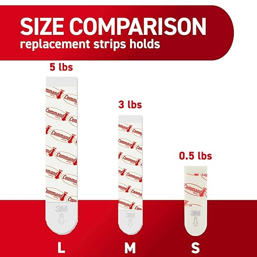 Command Indoor Medium Replacement Strips, 36 Strips, Damage-Free Wall Hanging - Image 5