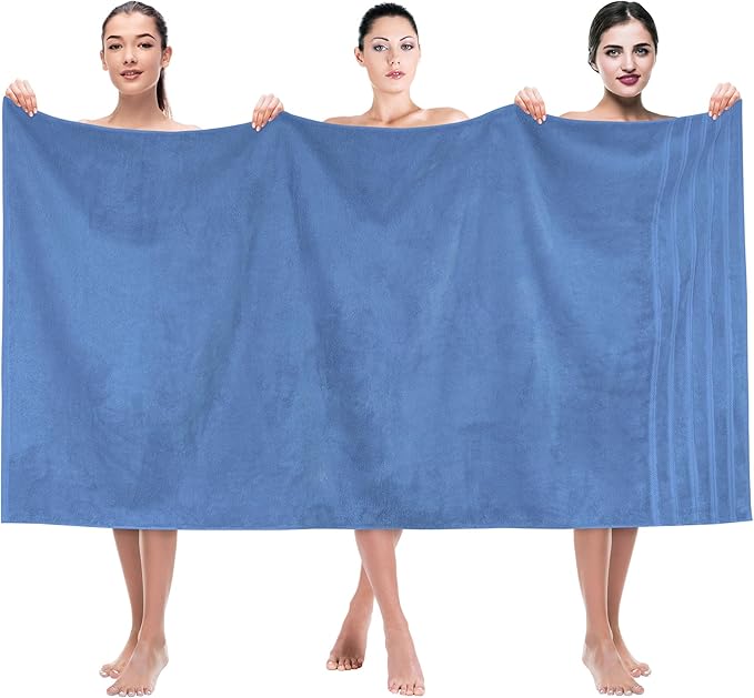 American Soft Linen 35x70 Jumbo Large Bath Towel, 600 GSM 100% Cotton Turkish by AmericanSoftLinen