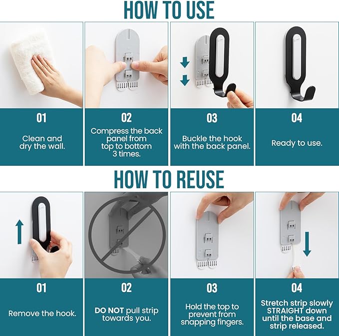 TAILI Damage-Free Hanging Metal Hooks - Image 8