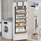 6-Tier Over The Door Pantry Organizer, Heavy-Duty Metal Wall Mount or Hanging - Image 7