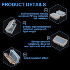 Heyiarbeit 2 x 18650 Battery Storage Case Holder Organizer Box Transparent 2Pcs - Image 3