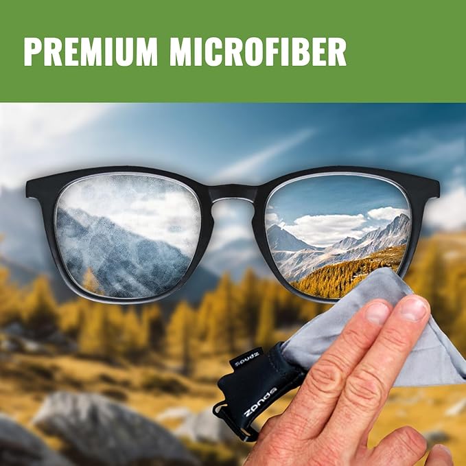 SPUDZ Ultra Microfiber Lens Cleaner – Closable Pouch, Washable – - Image 2