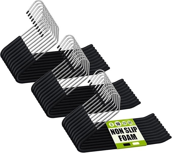 Spring Fever Open Ended Non Slip Sponge Padded Pants Hangers by SpringFever