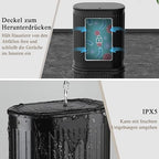 1.6 Gallon Trash Can with Lid, Small Bathroom Trash Can Wastebasket, Slim - Image 4