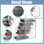 BTSKY Clear Plastic Battery Storage Organizer - Image 9
