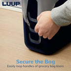 STORi Luup Bathroom Wastebasket, Secure Grocery Bags, Plastic Garbage Container - Image 3